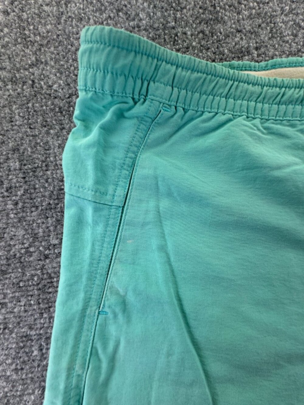Patagonia Women Casual Outdoors Hiking Shorts Bottoms Elastic Medium Blue - Picture 10 of 16